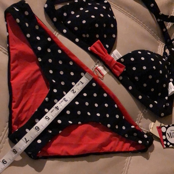 NWT Vitamin A y Amahlia Stevens Minnie Mouse 2pcs swim reversible bottom szM/8 - Picture 14 of 15